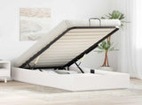 Ottoman Bed Frame with Storage White 75 x 190 cm 3418760