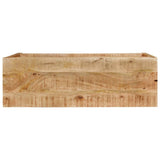 Console Table with 2 Drawers 110x35x75 cm Solid Wood Mango 354982