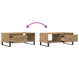 Coffee Table Artisan Oak 90x50x36.5 cm Engineered Wood 857339