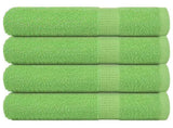 Bath Towels "FROGN" 4 pcs Apple Green 100x150 cm 360 gsm 137029
