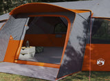 Family Tent with Rainfly Water-resistant tunnel Grey and Orange 42017462