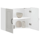 Kitchen Wall Cabinet Kalmar High Gloss White Engineered Wood 853589