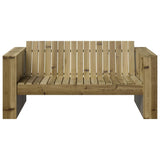 Garden Sofa Green 134 x 60 x 62 cm Solid Pine Wood 873870