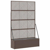 Garden Trellis Planter Brown 105 x 30 x 170 cm Metal 366620