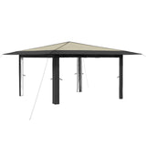 Gazebo without Sidewall 4 x 4 m Cream and Anthracite 42036819