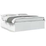 Bed Frame without Mattress White 200x200 cm 3280895