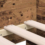 Daybed with Headboard Old Wood 90 x 200 cm Engineered Wood 3333999