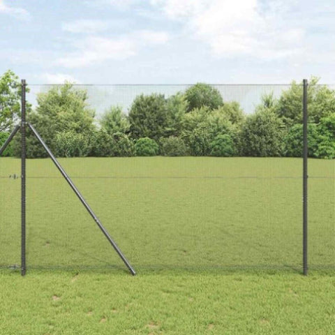 Welded Wire Fence Grey 1.5 x 50 m Steel 42005261