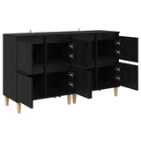 Sideboards 2 pcs Black Oak 60 x 35 x 70 cm Engineered Wood 3415604