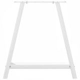 Dining Table Legs A-Shaped 2 pcs White 80x cm Steel 4012857