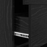 Book Cabinet Black oak 40 x 35 x 180 cm Engineered wood 875441