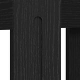 Radiator Cover Black Oak 172 x 19 x 81.5 cm Engineered Wood 884080