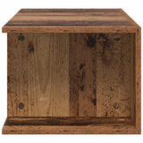TV Cabinet with LED Lights Old Wood 90x39x30 cm Engineered Wood 856325