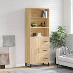 Highboard Sonoma Oak 69.5x34x180 cm Engineered Wood 3189472