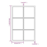 Wall Mirror Black 60x40 cm Metal 342205