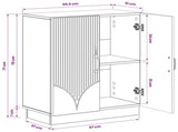 Bathroom Storage Cainet HOORN White 59.5 x 31 x 77 cm 897275