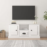 TV Cabinet High Gloss White 100x35.5x45 cm Engineered Wood 816458