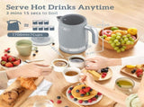Sleek Textured Kettle and Four-Slice Toaster Set - Grey T3398P422929