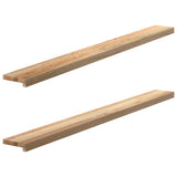 Window Sills 2 pcs Untreated 160x15x2 cm Solid Wood Oak 4009092