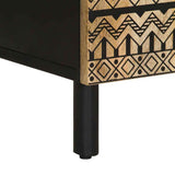 Sideboard 60x33.5x75 cm Solid Rough Wood Mango 4018654
