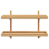 Wall Shelf with Shelf Brown 100 x 26 x 60 cm Bamboo 4107162