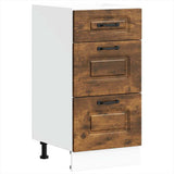 Kitchen Base Cabinet Kalmar Smoked Oak Engineered Wood 854245