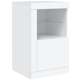 Sideboard with LED Lights White 163x37x67 cm 3209072