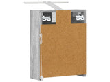 Bathroom Mirror Cabinet with Door Grey Sonoma 30 x 10.5 x 50 cm 889020