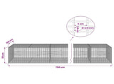 Gabion with 3.5 mm Wire and 5x2.5 cm Mesh 750x100x50 cm 3461937