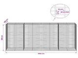 Gabion with 3.5 mm Wire and 5x10 cm Mesh 400x100x200 cm 3462962