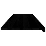 Window Sills 2 pcs Brown Black 140x40x2 cm Solid Wood Oak 4009203