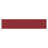 Patio Retractable Side Awning 140x600 cm Red 313372