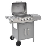 Gas Barbecue Grill 41 Cooking Zone Silver 41903