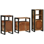 Bathroom Furniture Set 3 pcs Multicolour Solid Reclaimed Wood 3305627