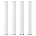 ZNTS Coffee Table Legs 4 pcs White 100-102 cm Steel 4012477