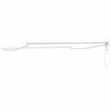 Retractable Awning White 350 x 250 cm Aluminium 362022