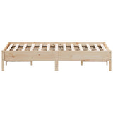 Bed Frame without Mattress 140x190 cm Solid Wood Pine 842714