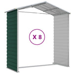 Garden Shed Green 191x725x198 cm Galvanised Steel 3188238