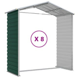 Garden Shed Green 191x725x198 cm Galvanised Steel 3188238