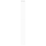 Shoe Cabinet with Mirror 5-Layer High Gloss White 63x17x169.5 cm 3228282