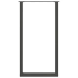Bar Table Legs U-Shaped 2 pcs Anthracite 60x cm Steel 4013250