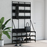 Clothes Rack with Shoe Storage Black 100x40x184 cm 837857