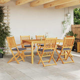 Folding Chair 6 pcs Grey 49 x 57.5 x 92cm Solid Acacia wood 3329128