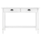 Console Table Hill with 2 Drawers 110x45x74 cm Solid Pine Wood 288992