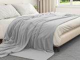 Throw Blankets 6 pcs Grey 240 x 270 cm Fleece 42016804
