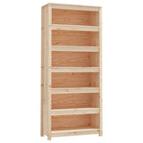 Book Cabinet 80x35x183 cm Solid Wood Pine 821694