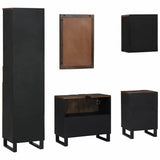 Bathroom Furniture Set with Drawer 5 pcs White Engineered Wood 3310057