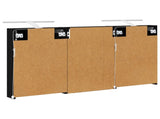 Bathroom Cabinet Set 3 pcs 120 x 10.5 x 60.5 cm Engineered wood 3403737