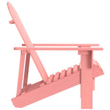Garden Adirondack Chair Solid Fir Wood Pink 315877