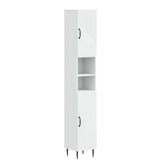 Bathroom Cabinet with Open Shelf HAARLEM White 30 x 31 x 190 cm 896815